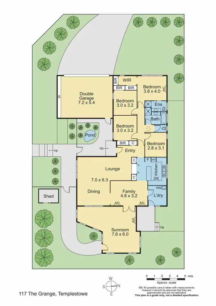 Floorplan of Homely house listing, 117 The Grange, Templestowe VIC 3106