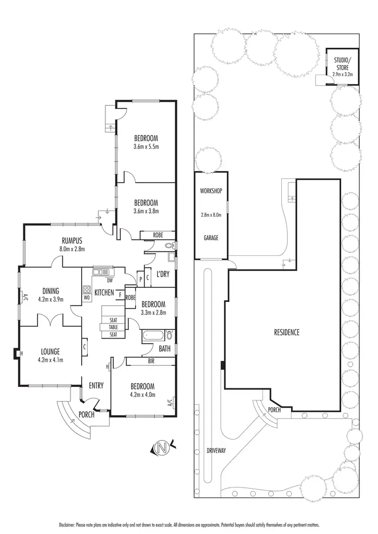 Floorplan of Homely house listing, 2a Thompson Street, Ormond VIC 3204