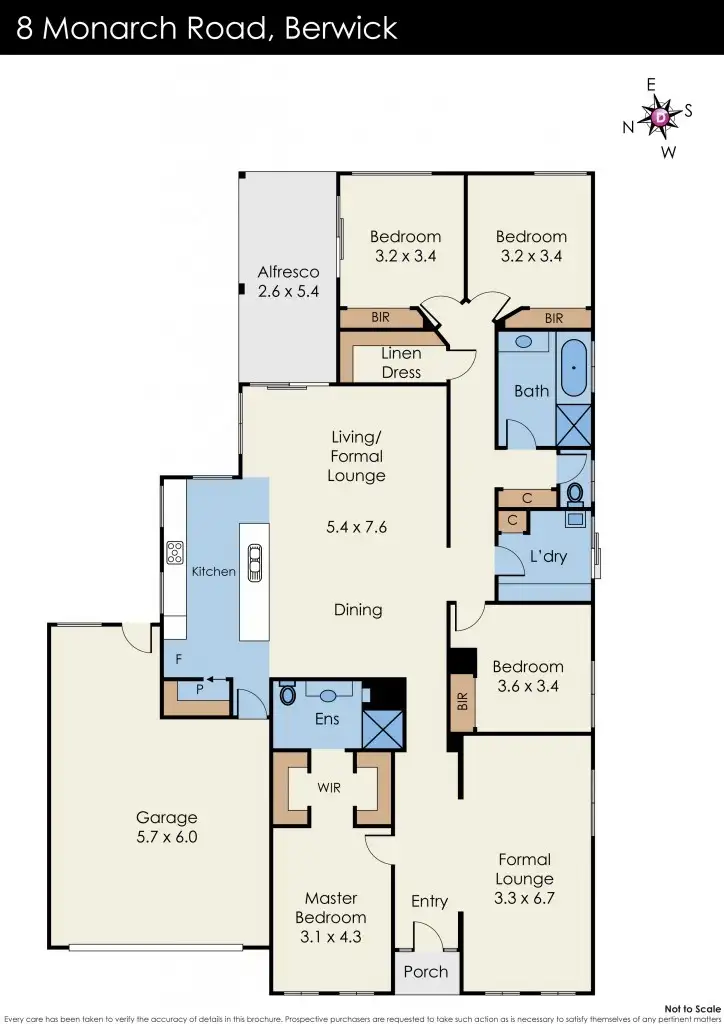 Floorplan of Homely house listing, 8 Monarch Road, Berwick VIC 3806