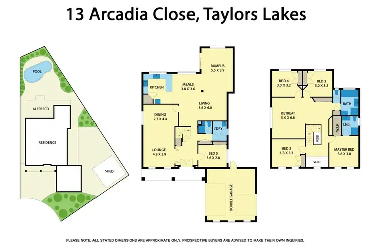 Floorplan of Homely house listing, 13 Arcadia Close, Taylors Lakes VIC 3038