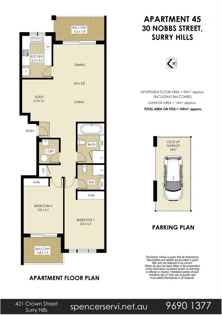Floorplan of Homely apartment listing, 45/30 Nobbs Street, Surry Hills NSW 2010