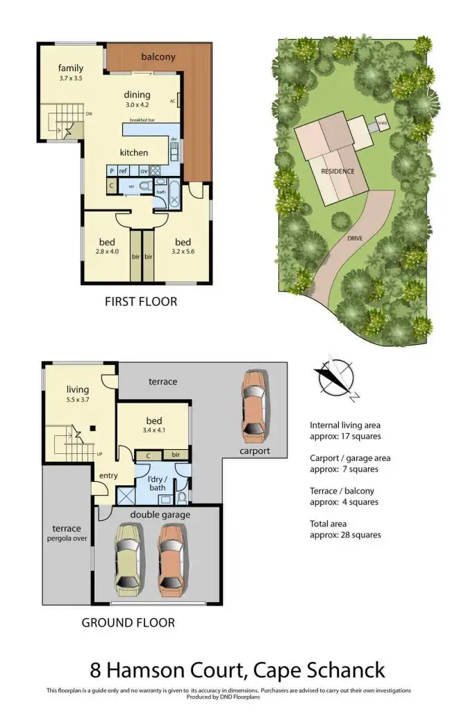 Floorplan of Homely house listing, 8 Hamson Court, Cape Schanck VIC 3939