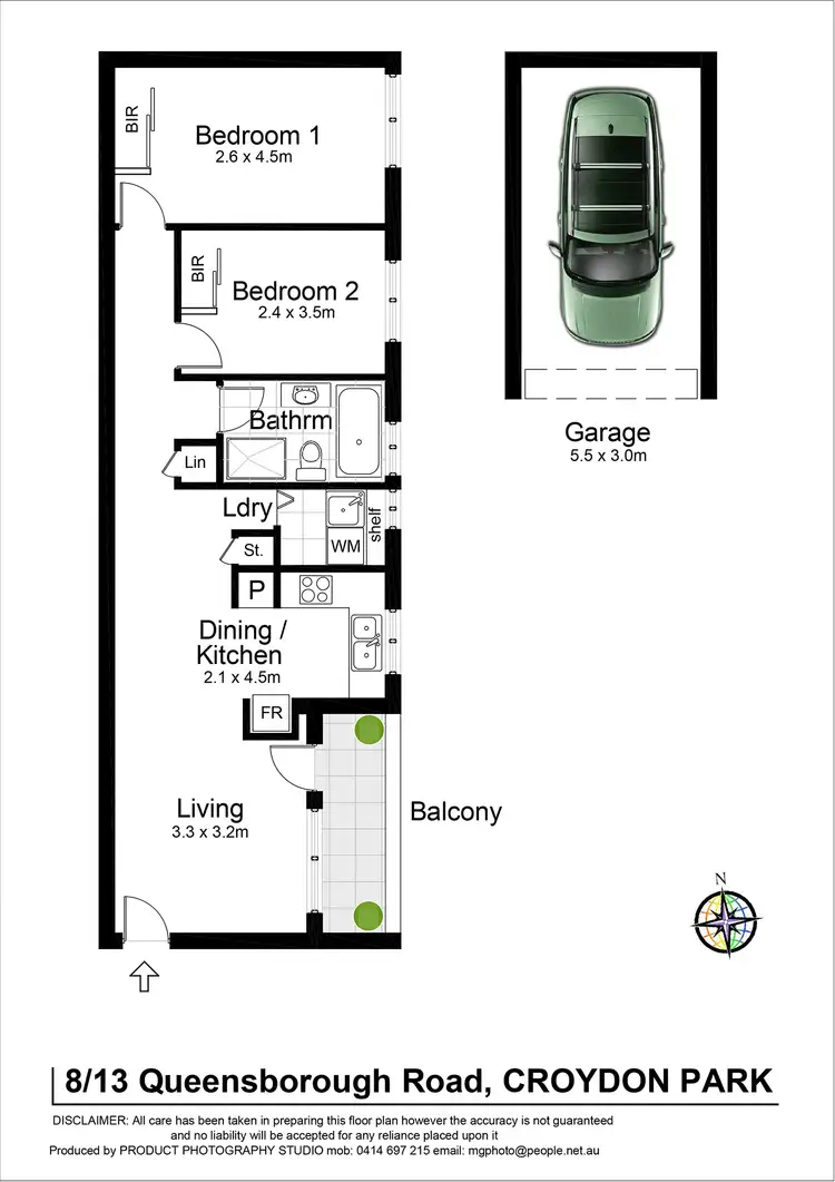 Floorplan of Homely unit listing, 8/13 Queensborough Road, Croydon Park NSW 2133