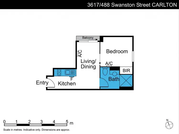 Floorplan of Homely apartment listing, 3617/488 Swanston Street, Carlton VIC 3053