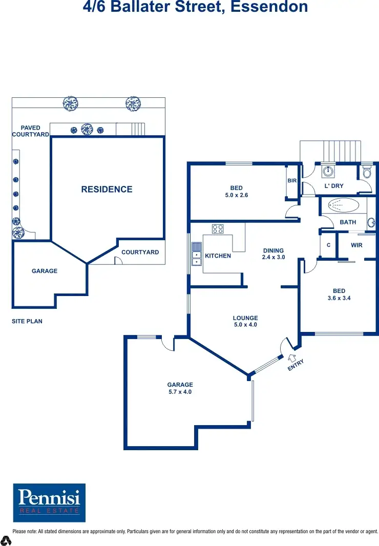 Floorplan of Homely villa listing, 4/6 Ballater Street, Essendon VIC 3040