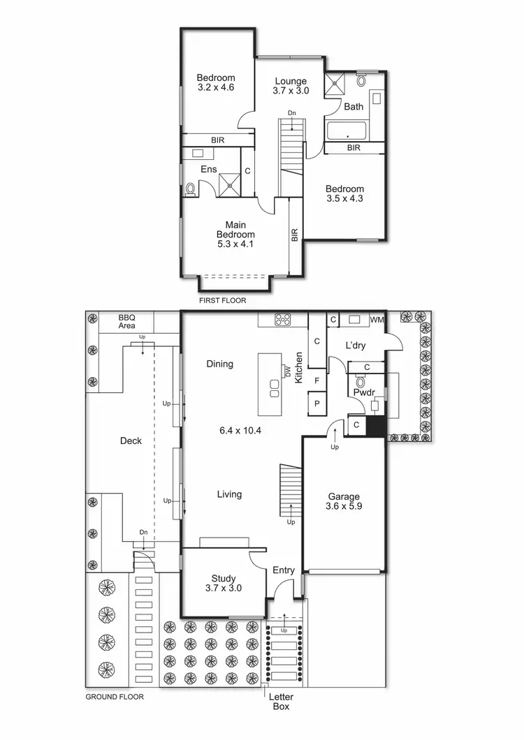 Floorplan of Homely townhouse listing, 4A Collins Street, Ormond VIC 3204