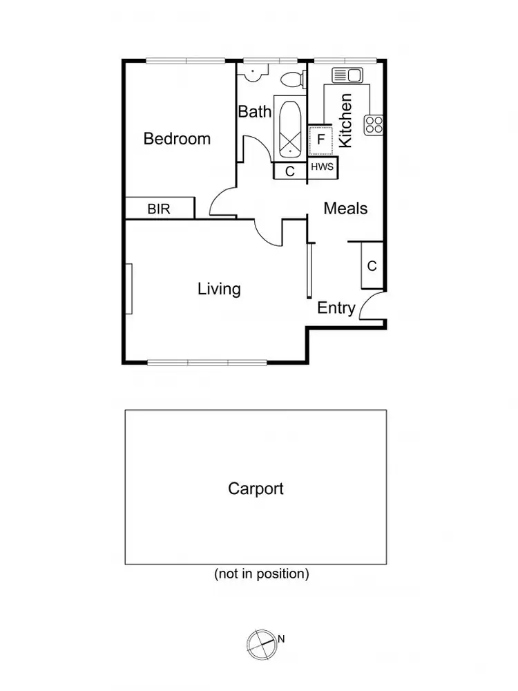 Floorplan of Homely apartment listing, 8/57 Adams Street, South Yarra VIC 3141