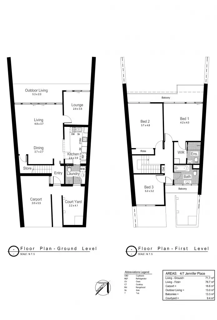 Floorplan of Homely unit listing, 4/7 Jennifer Place, Wagga Wagga NSW 2650
