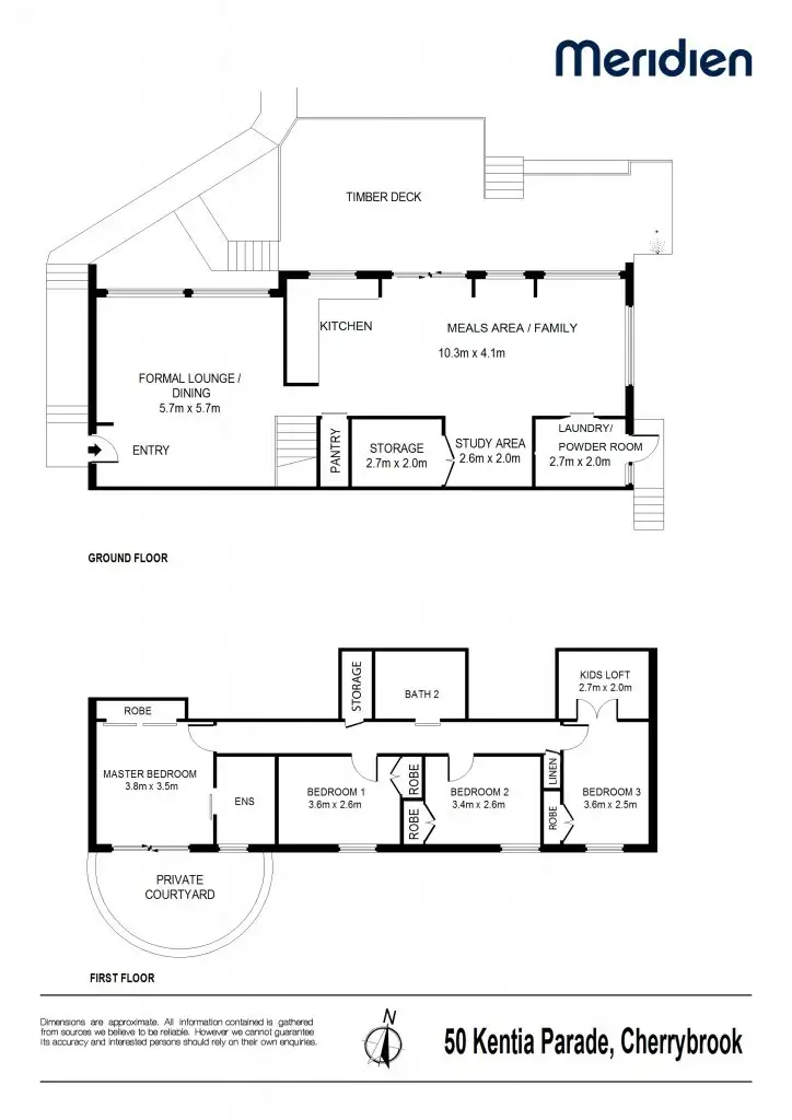 Floorplan of Homely house listing, 50 Kentia Parade, Cherrybrook NSW 2126