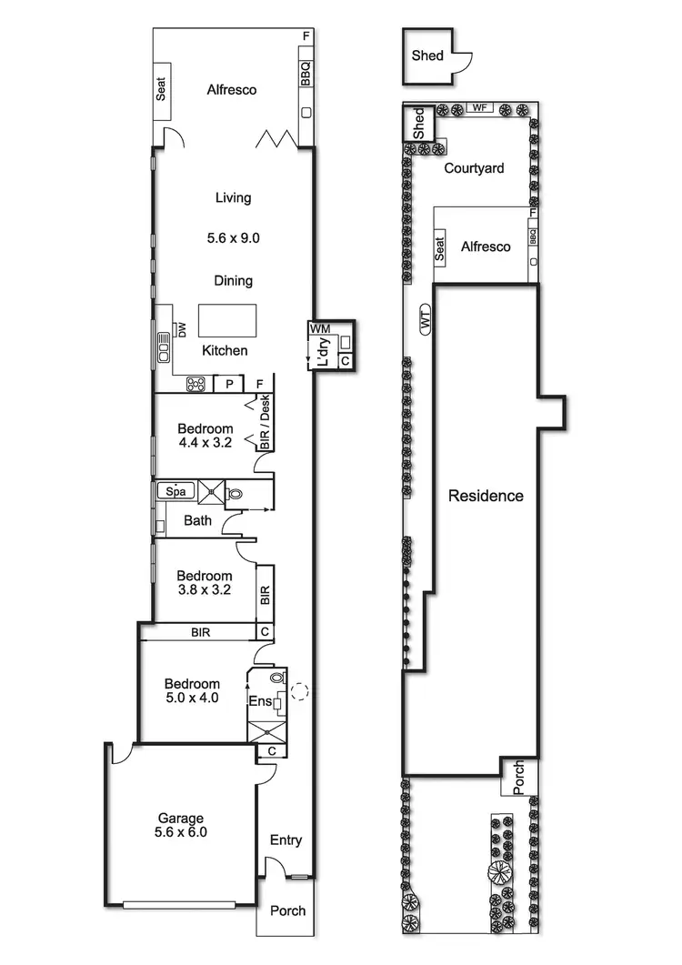 Floorplan of Homely unit listing, 75 Latham Street, Bentleigh East VIC 3165