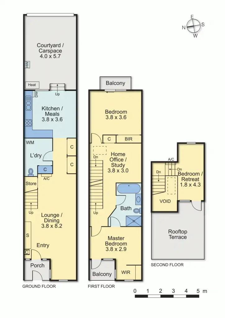 Floorplan of Homely house listing, 204 Rathdowne Street, Carlton VIC 3053