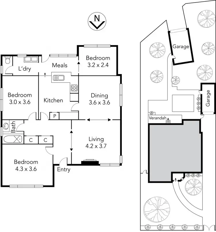 Floorplan of Homely house listing, 17 Monash Street, Reservoir VIC 3073