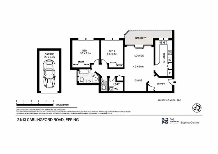 Floorplan of Homely unit listing, 21/13 Carlingford Road, Epping NSW 2121