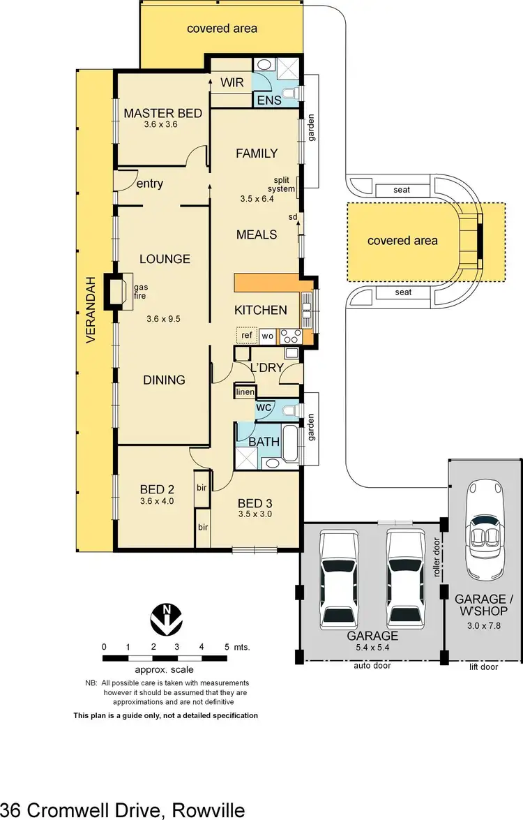 Floorplan of Homely house listing, 36 Cromwell Drive, Rowville VIC 3178