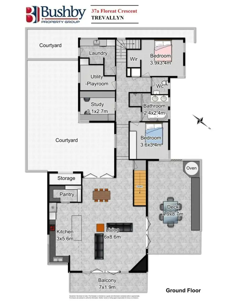 Floorplan of Homely house listing, 37a Floreat Crescent, Trevallyn TAS 7250