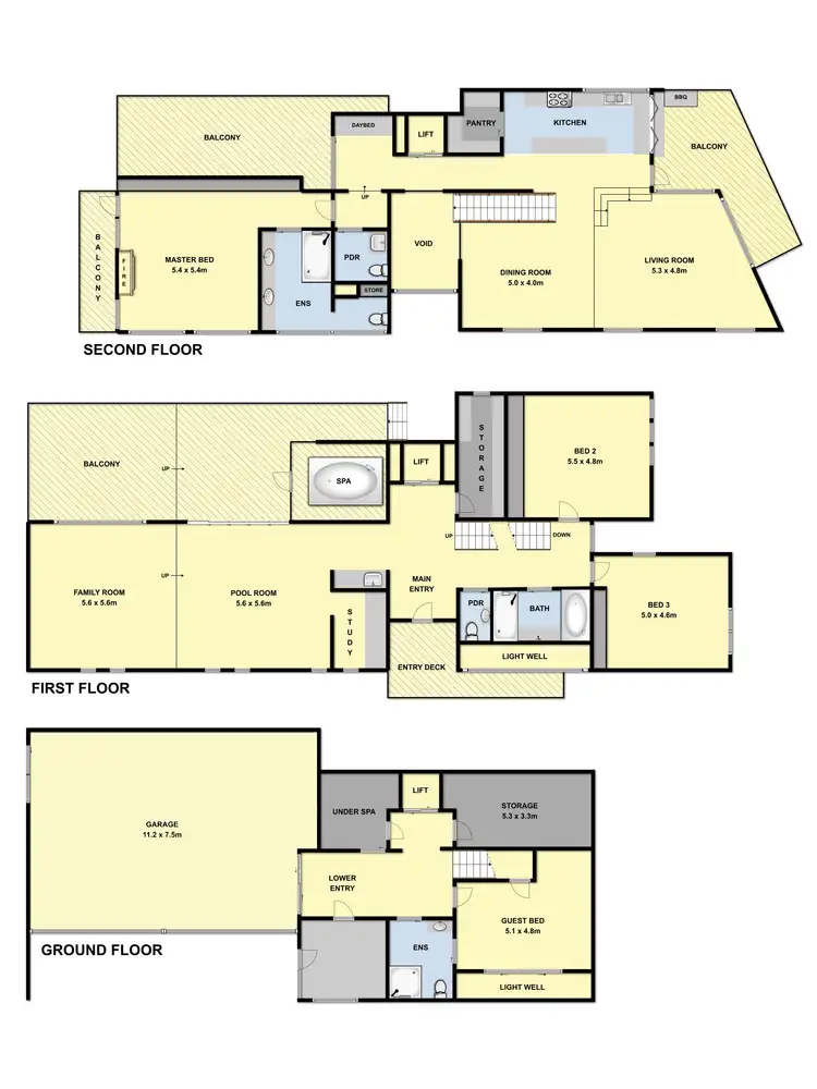 Floorplan of Homely house listing, 15 Ocean Boulevard, Jan Juc VIC 3228