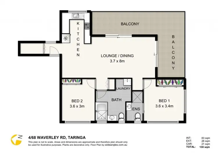 Floorplan of Homely unit listing, 4/68 Waverley Road, Taringa QLD 4068