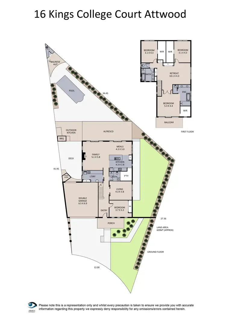 Floorplan of Homely house listing, 16 Kings College Court, Attwood VIC 3049