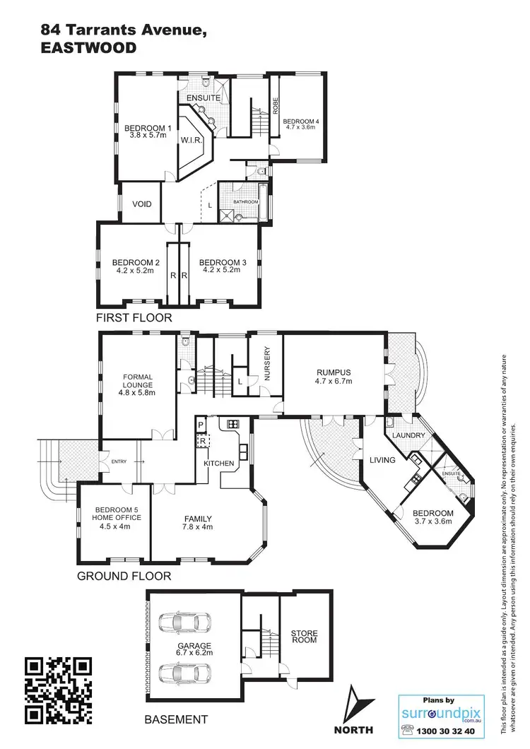 Floorplan of Homely house listing, 84 Tarrants Avenue, Eastwood NSW 2122