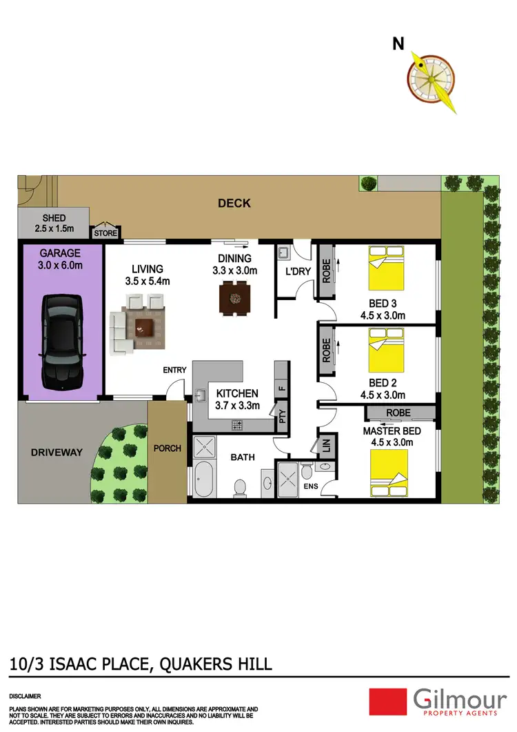 Floorplan of Homely villa listing, 10/3 Isaac Place, Quakers Hill NSW 2763