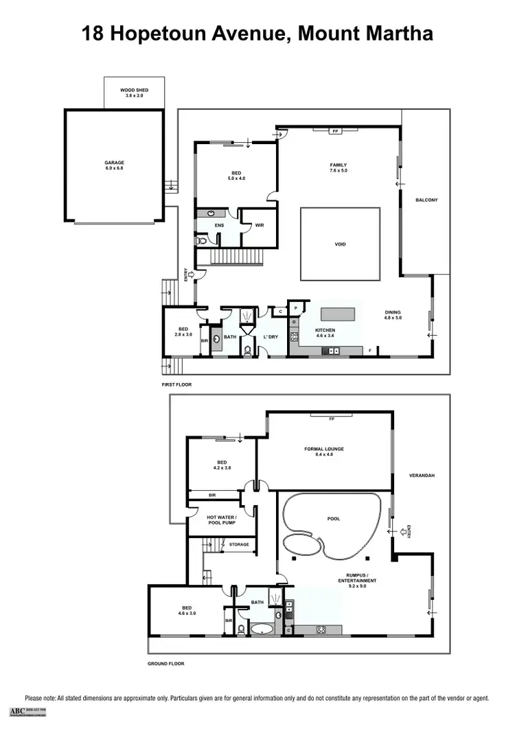 Floorplan of Homely house listing, 18 Hopetoun Avenue, Mount Martha VIC 3934