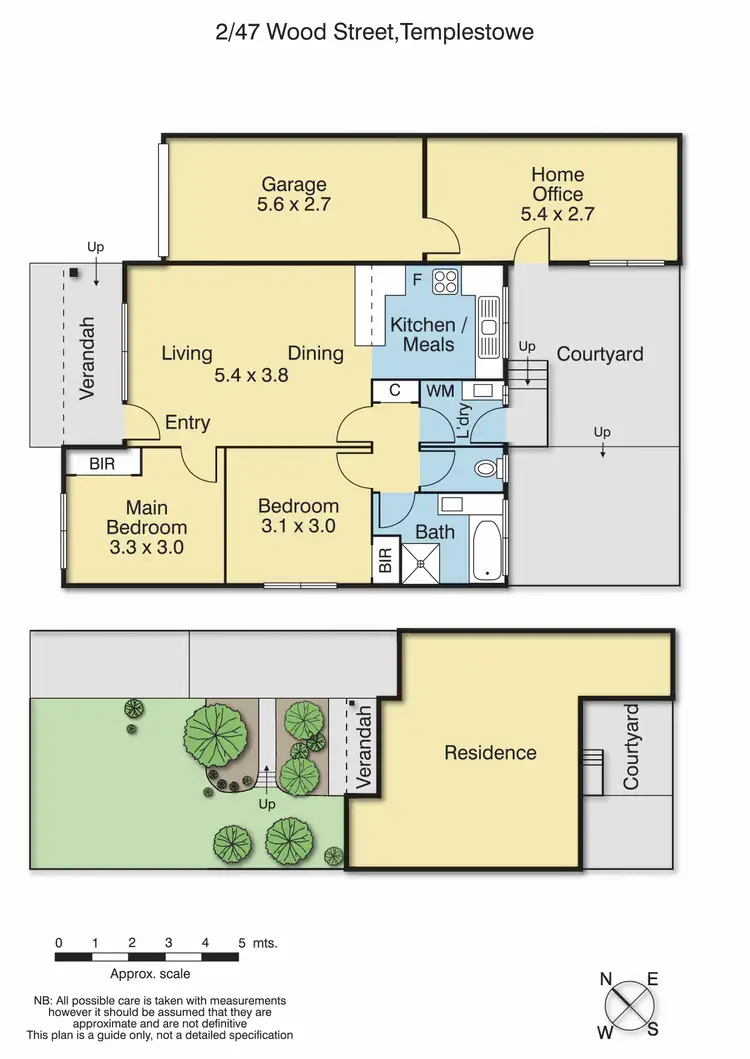 Floorplan of Homely unit listing, 2/47 Wood Street, Templestowe VIC 3106