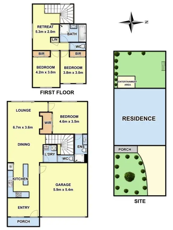 Floorplan of Homely house listing, 34 Evans Drive, Croydon VIC 3136