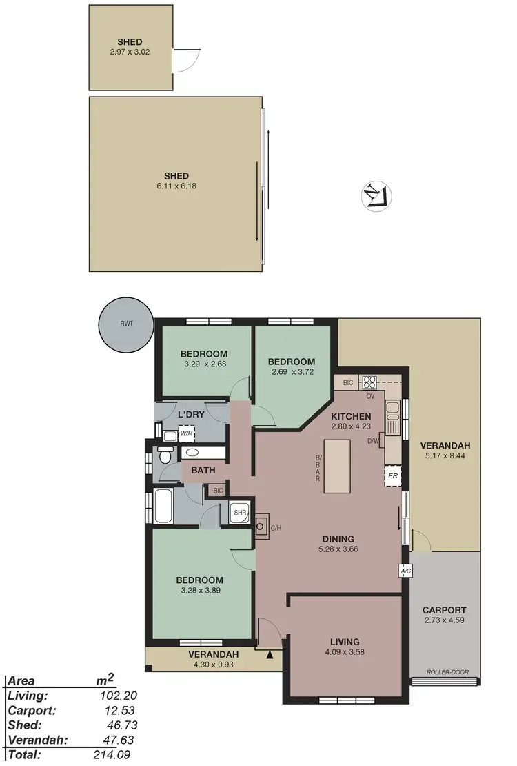 Floorplan of Homely house listing, 52 Grevillea Way, Woodside SA 5244