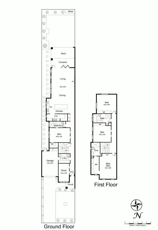 Floorplan of Homely townhouse listing, 42B Kennedy Street, Bentleigh East VIC 3165