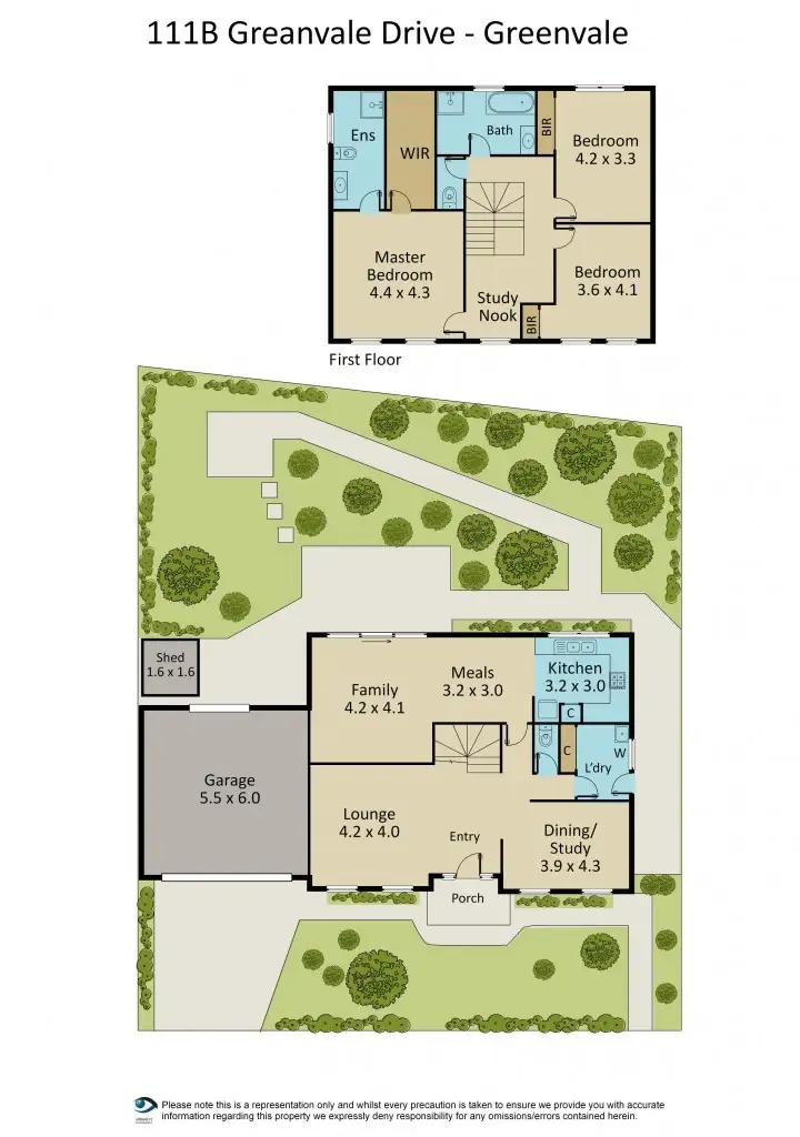 Floorplan of Homely house listing, 111B Greenvale Drive, Greenvale VIC 3059