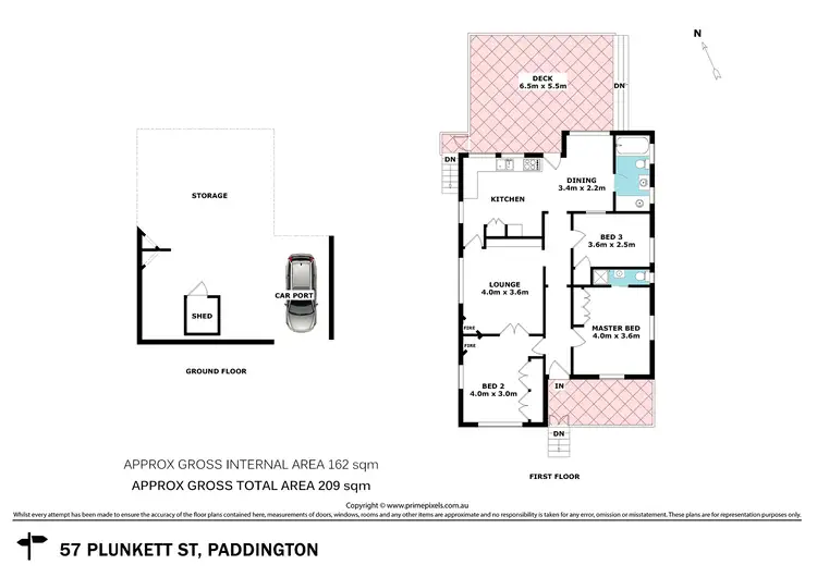 Floorplan of Homely house listing, 57 Plunkett Street, Paddington QLD 4064