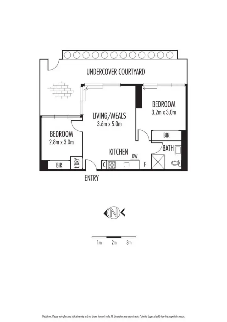 Floorplan of Homely apartment listing, EG 22/11 Flockhart Street, Abbotsford VIC 3067
