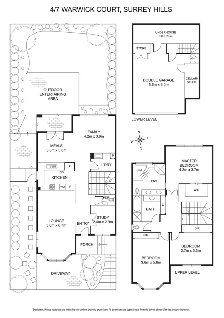 Floorplan of Homely townhouse listing, 4/7 Warwick Court, Surrey Hills VIC 3127
