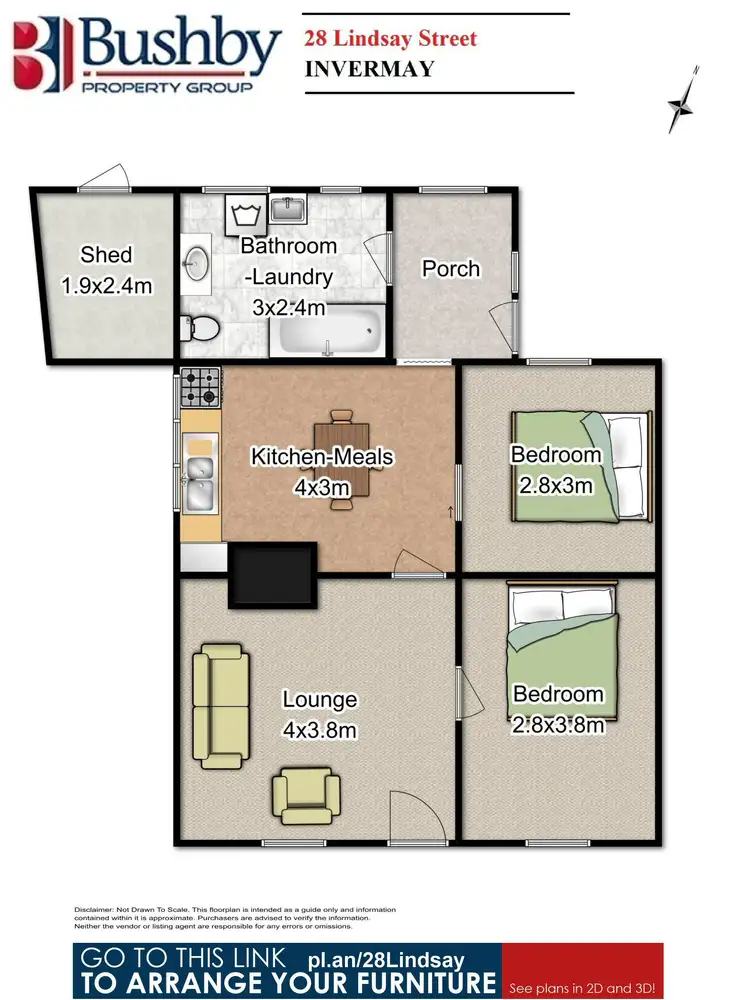 Floorplan of Homely house listing, 28 & 28a Lindsay Street, Invermay TAS 7248