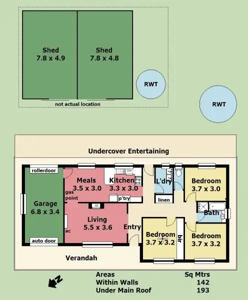 Floorplan of Homely house listing, 9 Fowler St, Woodside SA 5244