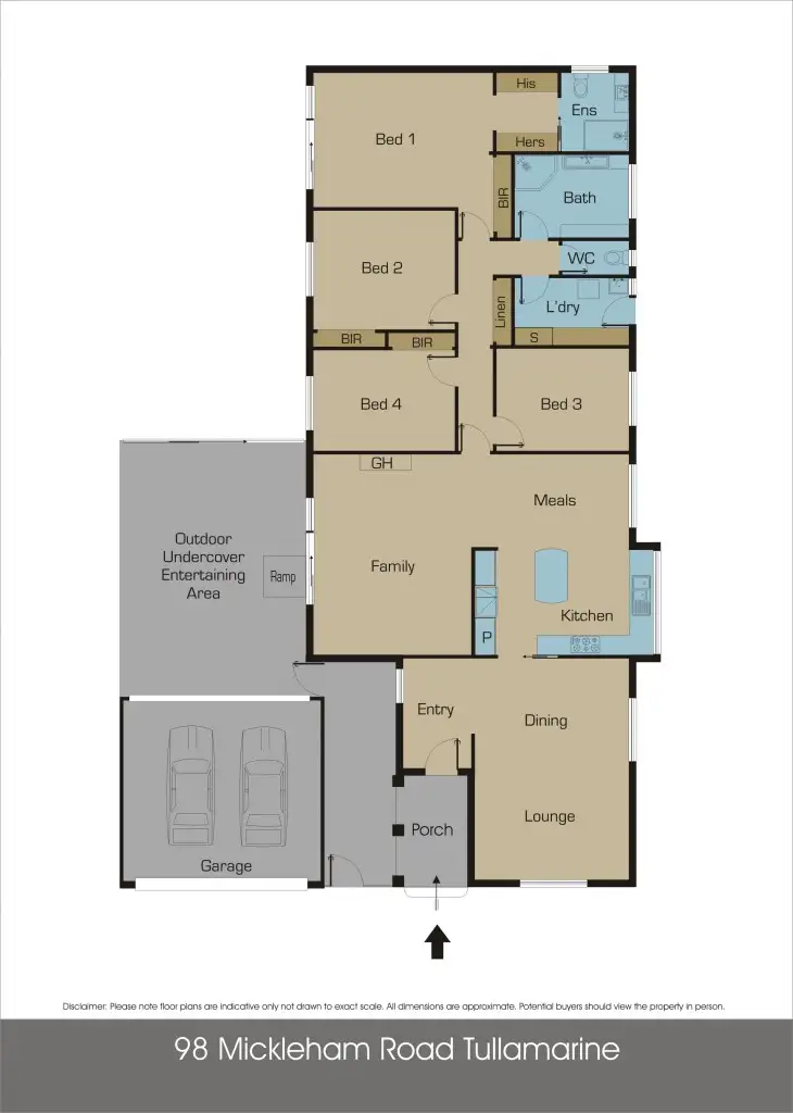 Floorplan of Homely house listing, 98 Mickleham Road, Tullamarine VIC 3043