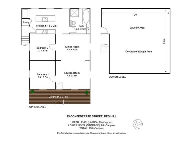 Floorplan of Homely house listing, 25 Confederate Street, Red Hill QLD 4059