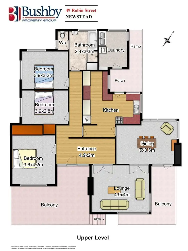 Floorplan of Homely house listing, 49 Robin Street, Newstead TAS 7250