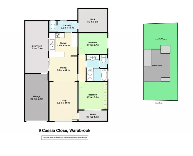 Floorplan of Homely house listing, 9 Cassia Close, Warabrook NSW 2304