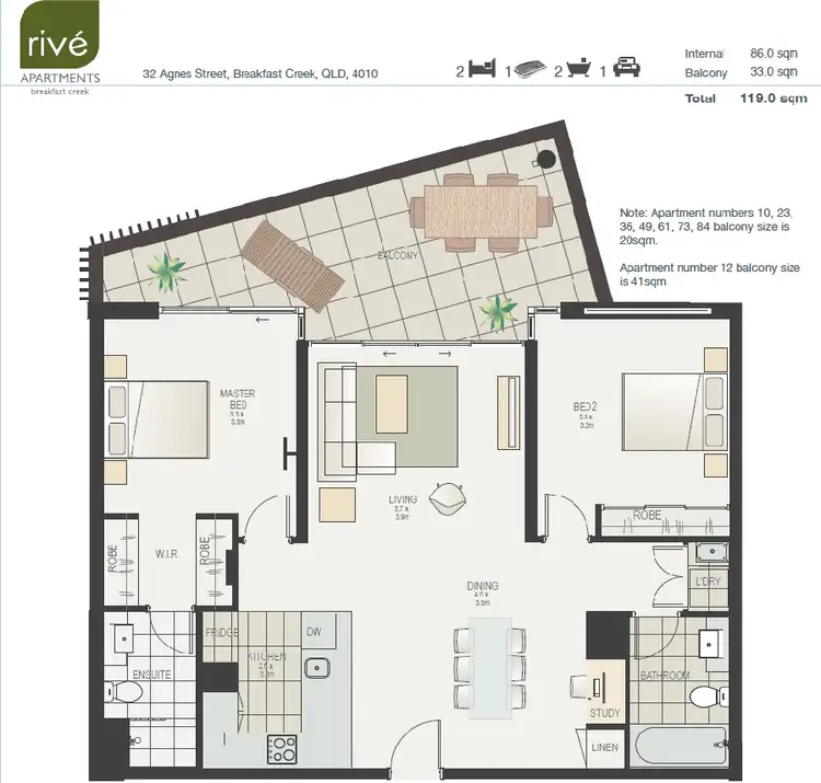 Floorplan of Homely apartment listing, 38/32 Agnes Street, Albion QLD 4010