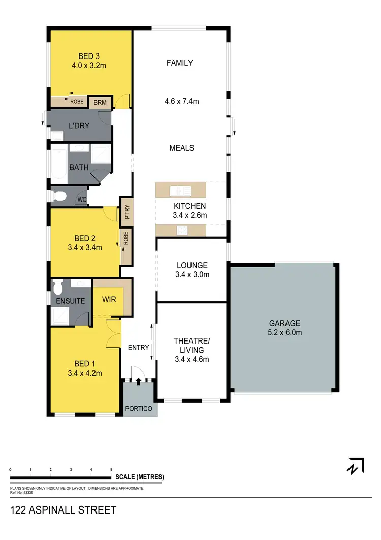 Floorplan of Homely house listing, 122 Aspinall Street, Golden Square VIC 3555