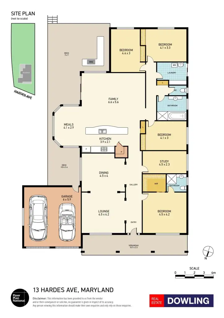 Floorplan of Homely house listing, 13 Hardes Avenue, Maryland NSW 2287