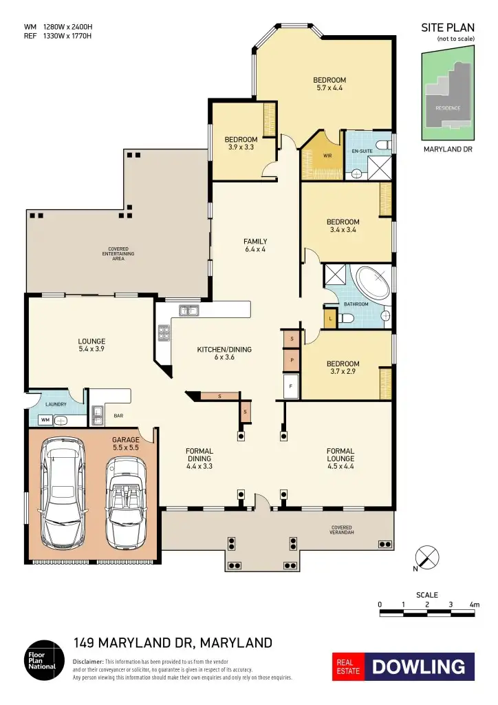 Floorplan of Homely house listing, 149 Maryland Drive, Maryland NSW 2287