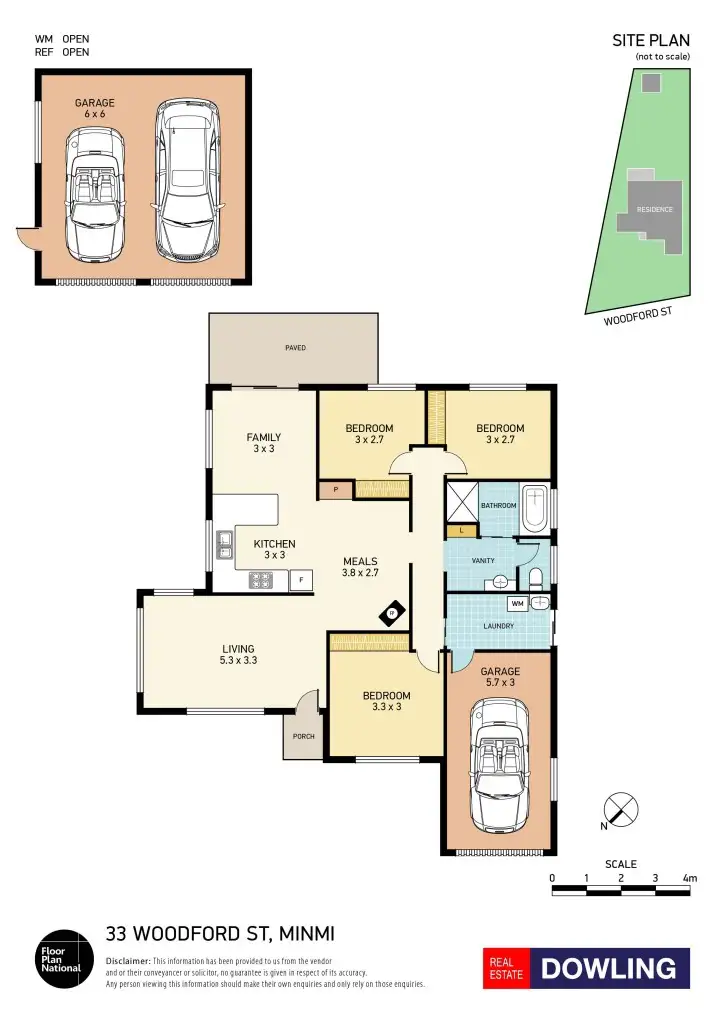 Floorplan of Homely house listing, 33 Woodford Street, Minmi NSW 2287