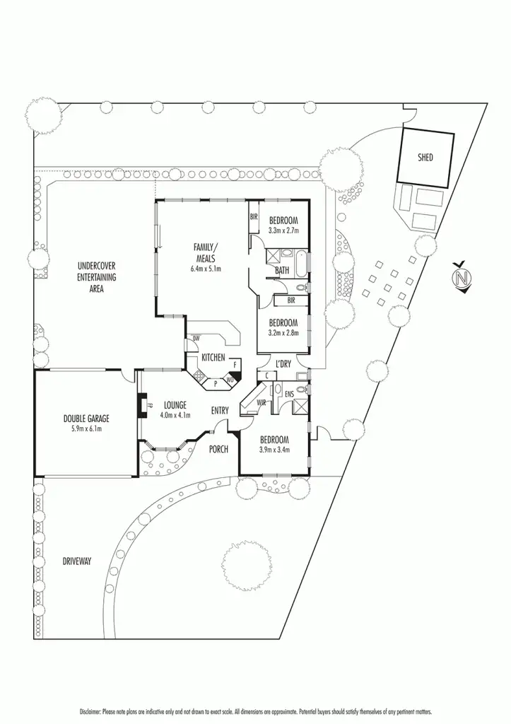 Floorplan of Homely house listing, 6 Kensington Place, Mooroolbark VIC 3138