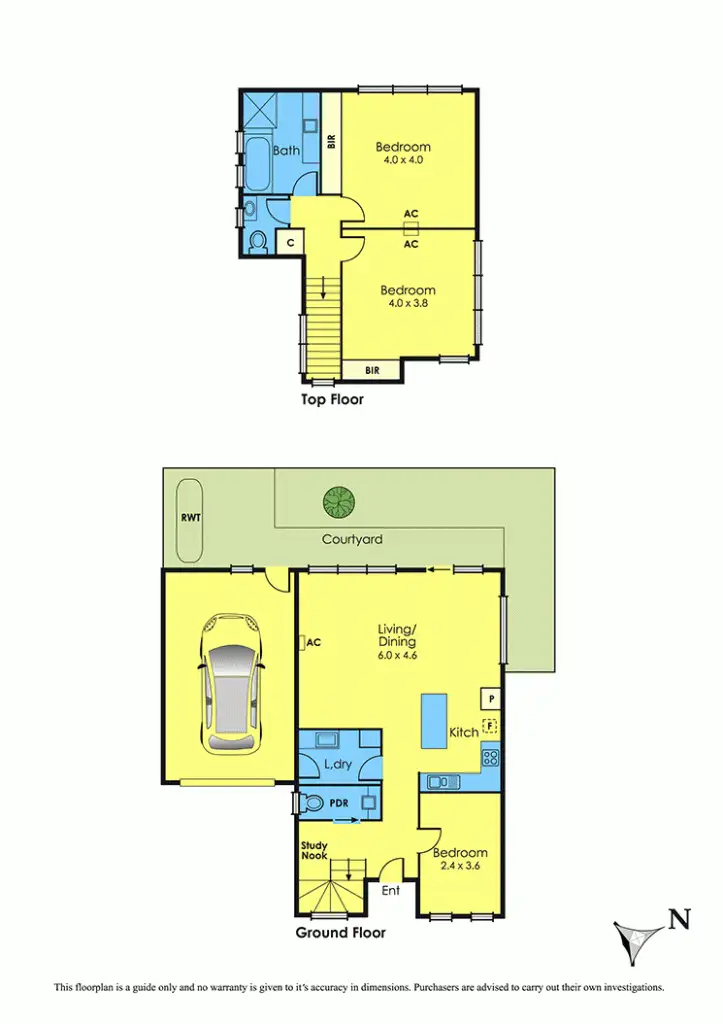 Floorplan of Homely house listing, 2/13 Holland Court, Maidstone VIC 3012