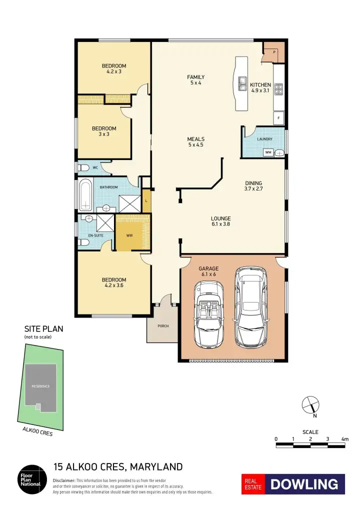 Floorplan of Homely house listing, 15 Alkoo Crescent, Maryland NSW 2287