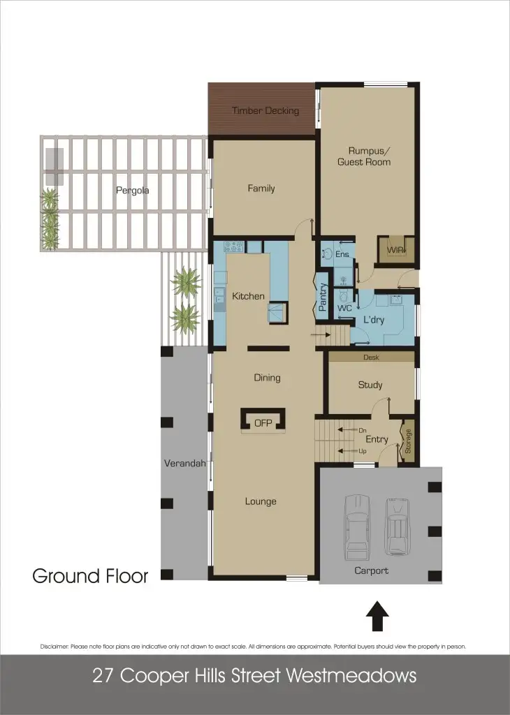 Floorplan of Homely house listing, 27 Coopers Hill Drive, Westmeadows VIC 3049