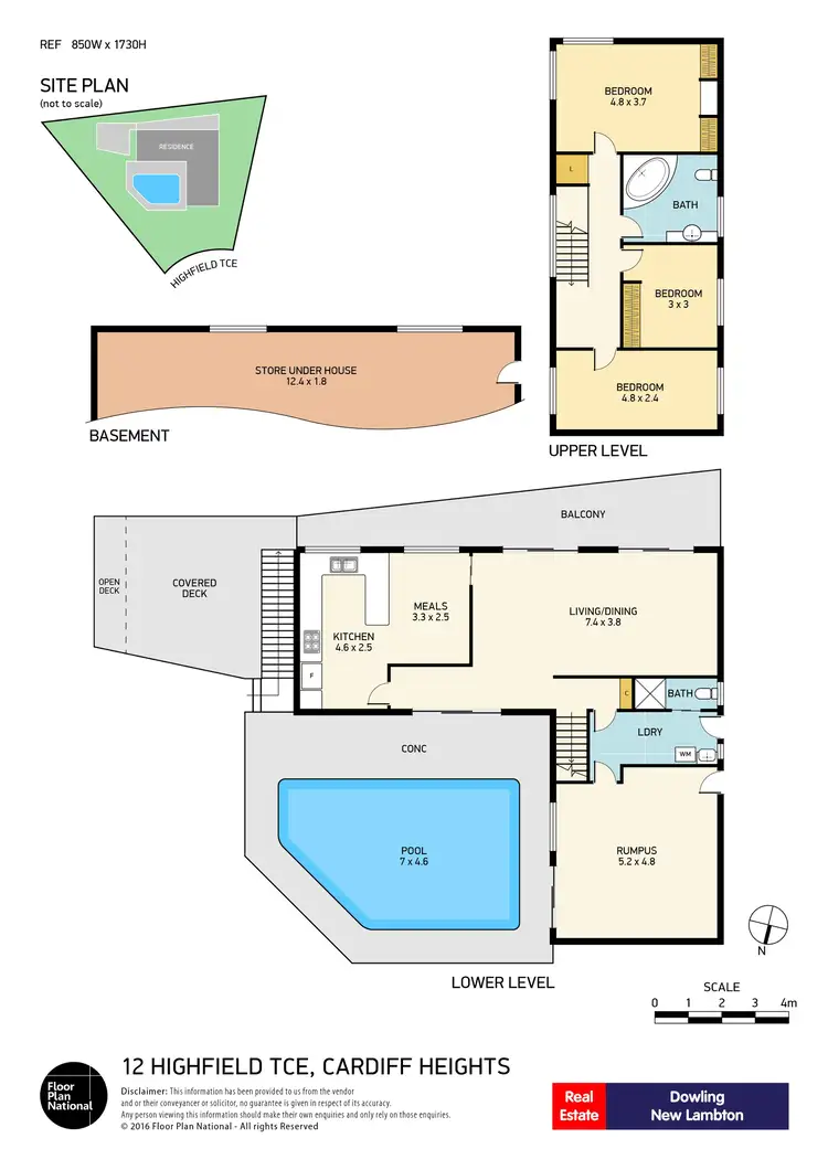 Floorplan of Homely house listing, 12 Highfield Terrace, Cardiff Heights NSW 2285