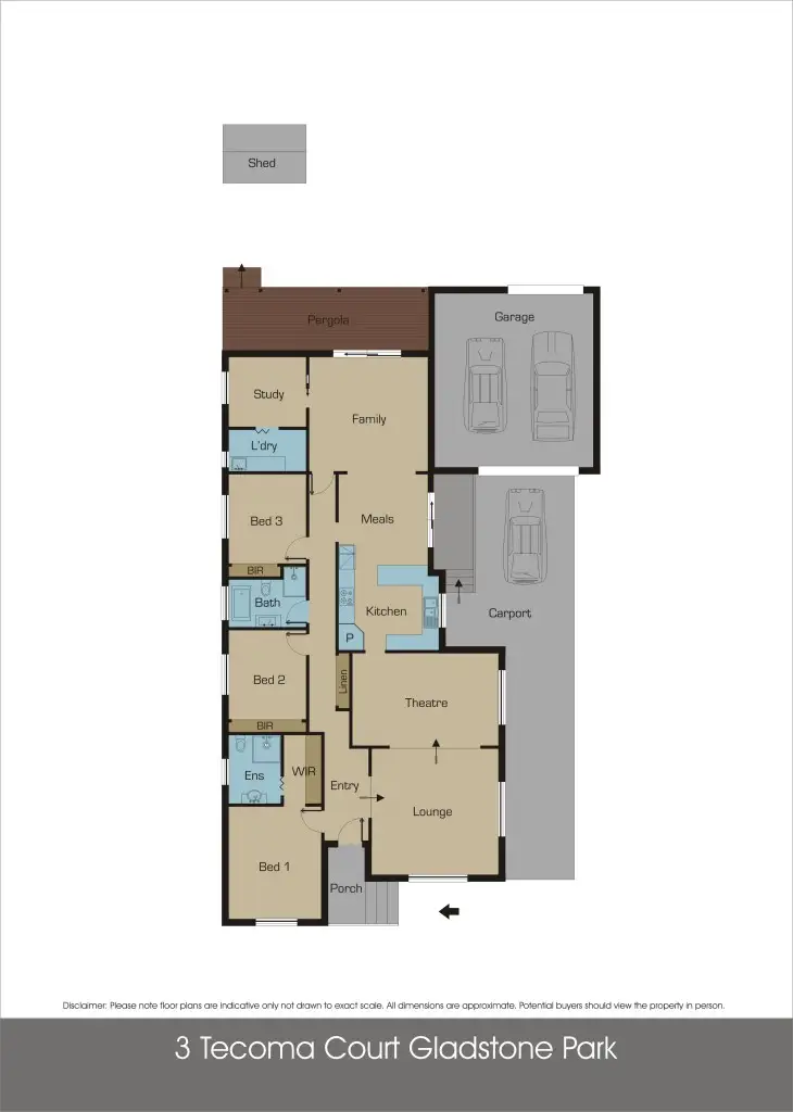 Floorplan of Homely house listing, 3 Tecoma Court, Gladstone Park VIC 3043